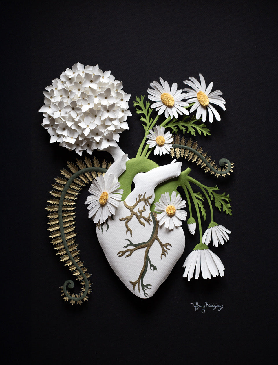 Healing Heart: Daisies & Hydrangea