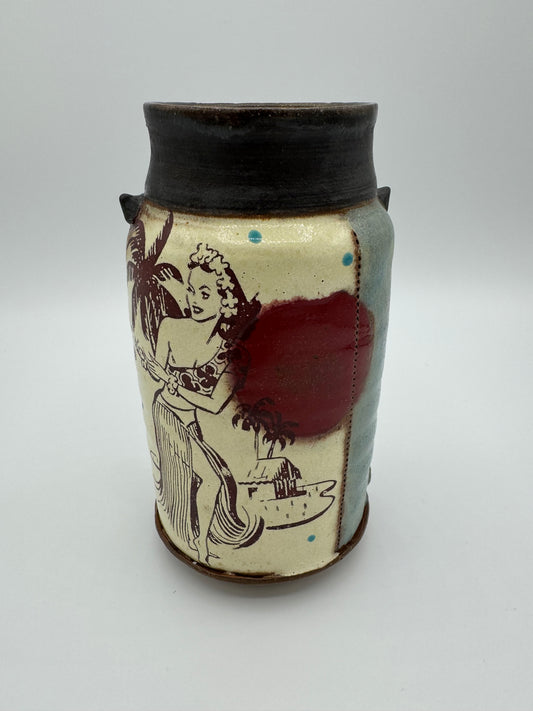 Hula Girl Bud Vase