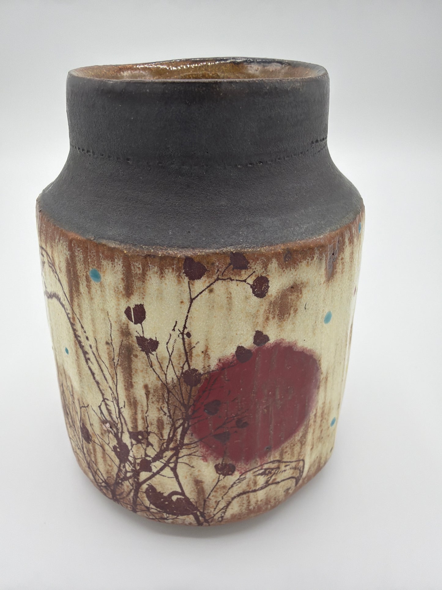 3 Birds in a Bush Bud Vase